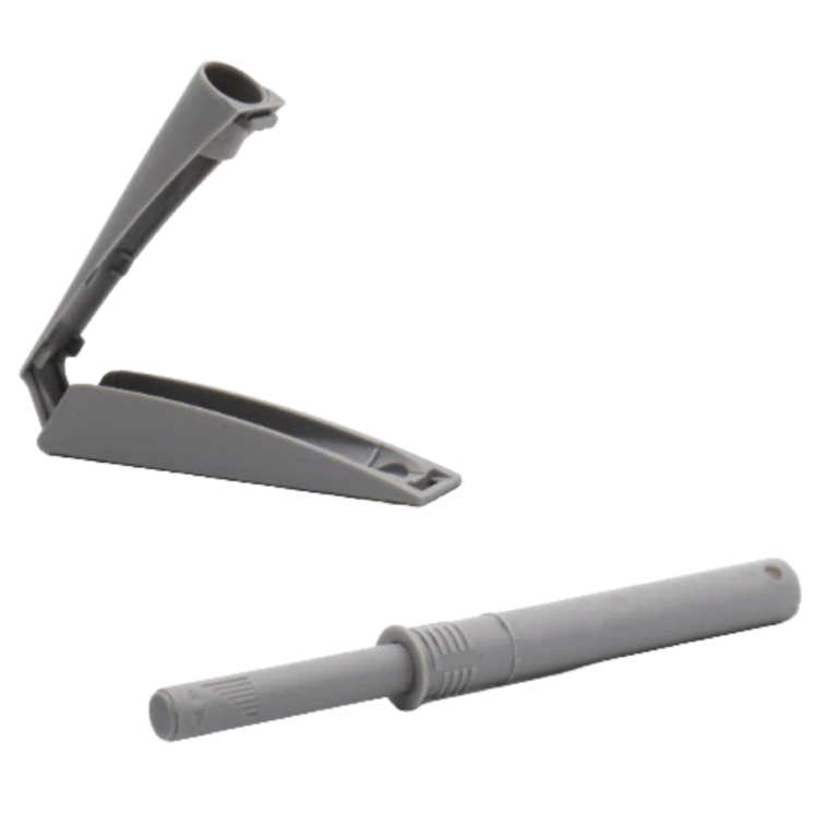Push-to-Open w o Housing - Magnetic Steel - Grey